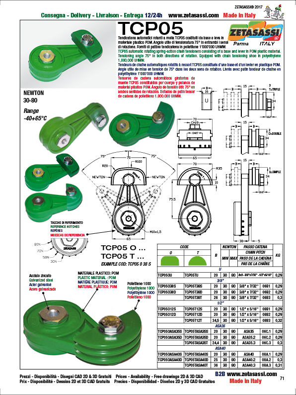 TENSOR DE CADENA ROTATIVO